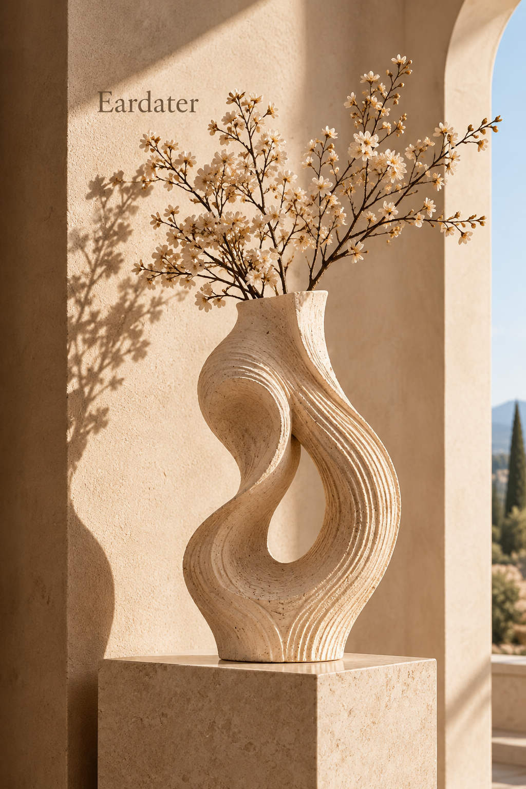 Eardater Twisted Hollow Abstract Art Vase
