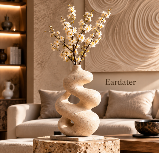 Eardater Twisted Spiral Swirl Sculptural Vase